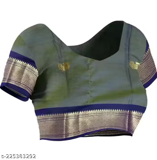 Paithani Cotton silk saree peacock butti latest Paithani saree
