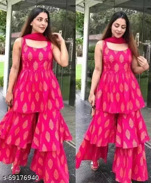 Kurti sharara dupatta