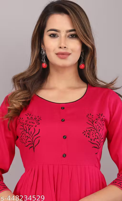 Trendy Rayon Fashionable Kurtis