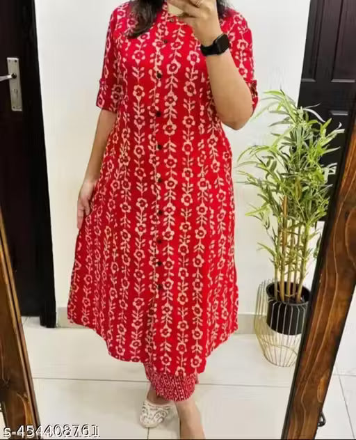 Women pure reyon kurta