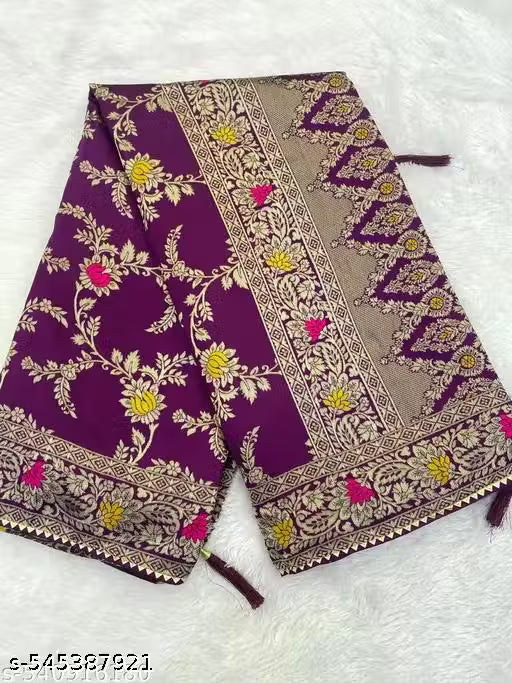Designer Banarasi Silk Saree with Blouse