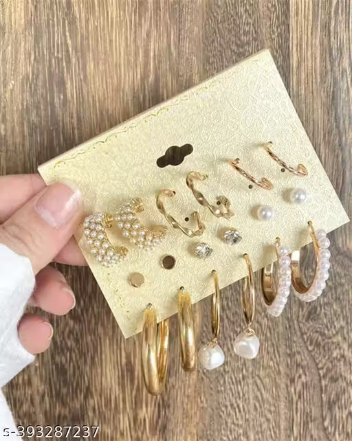 Vembley 9 Pair of earring Trendy Combo Earring set For Beautiful women