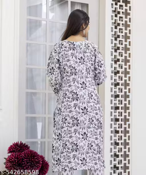 Chafi Collection Long Cotton Kurti