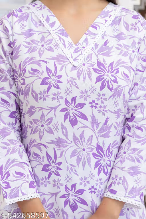 Chafi Collection Long Cotton Kurti