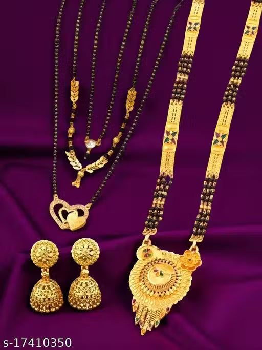 MANGALSUTRA COMBO DEAL GOLD PLATED NECKLACE PANDENT MANGALSUTRA