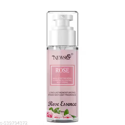 Newsio Rose Long lasting Misty Finish Professional Makeup Fixer Spray Face makeup Primer - 50 ml (Pink)