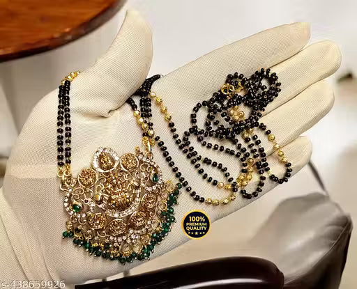 Pendent with two line fancy 24 Inch mangalsutra for Women's & Girls