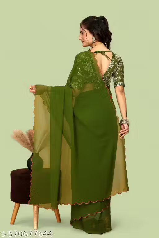 Stunning Ethnic Wear Saree for Party, Wedding, Reception, Haldi, Mehndi & Festive Events