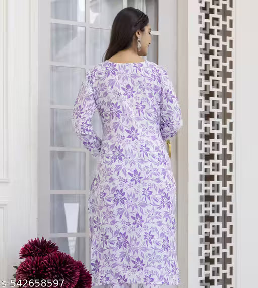 Chafi Collection Long Cotton Kurti