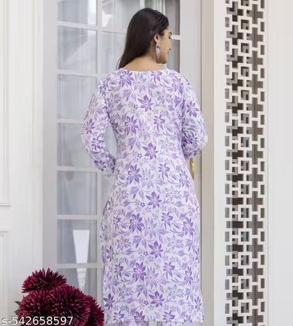 Chafi Collection Long Cotton Kurti