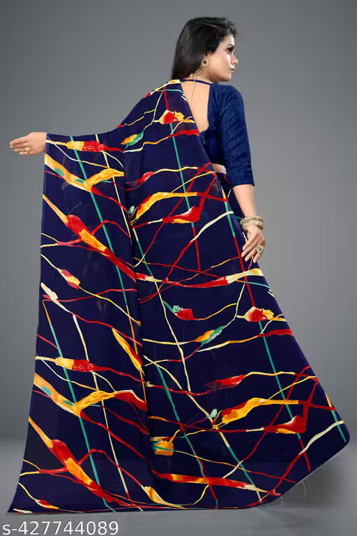 Bollywood Style Floral Georgette Saree
