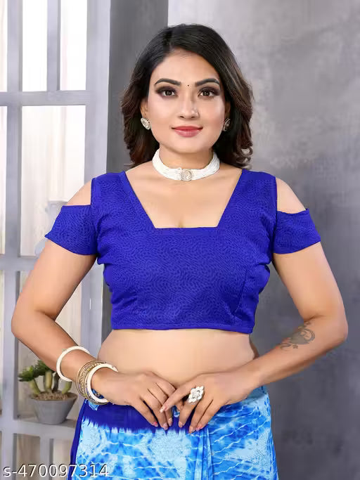 Georgette Printed Saree with Blouse Piece