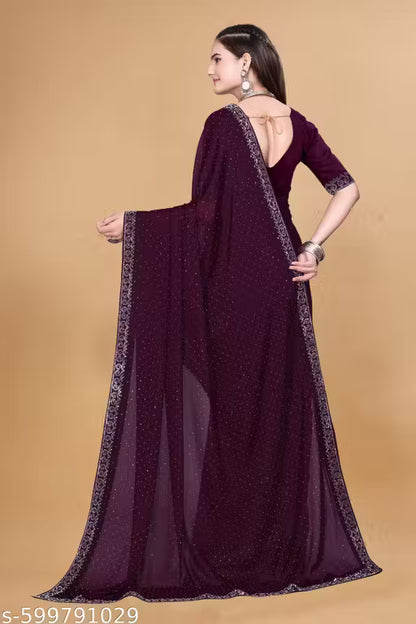New Collection With Blouse And Premium Quality Saree