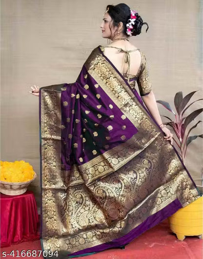 Felicitous Soft Banarasi Silk Saree