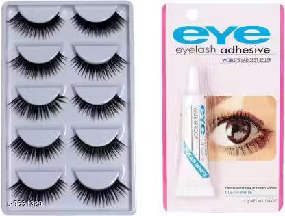 Styling Eyelash Day and Night Pack with Glue (Pack of 5)