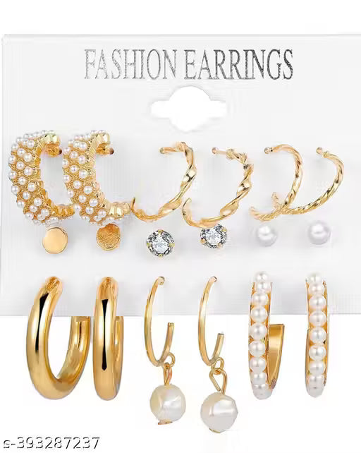 Vembley 9 Pair of earring Trendy Combo Earring set For Beautiful women