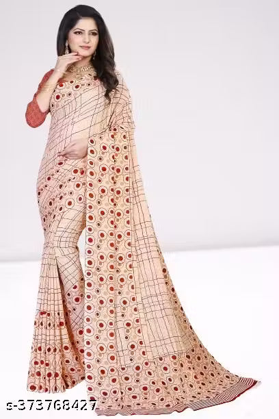 Kanooda Prints Fancy Georgette Printed Saree