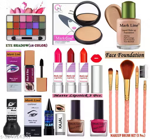 Beautiful Bridal Makeup Kit of 16 Makeup Items M Kit A8 NP3 7