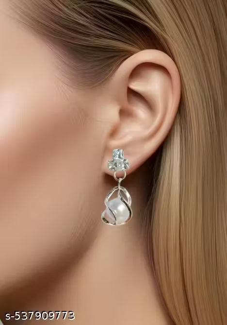 Combo of Stone and pearl Earrings for Women