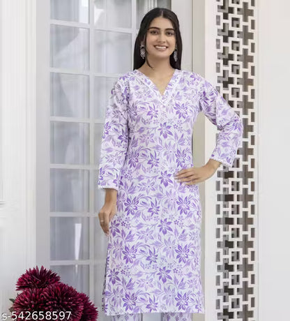 Chafi Collection Long Cotton Kurti