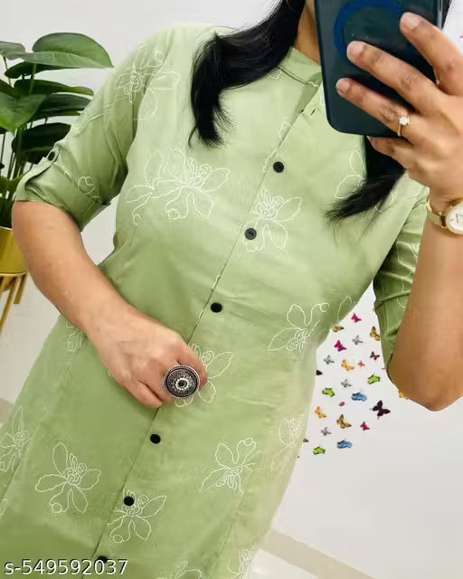 Newly designed kurta and pant set for women with one pocket in kurta