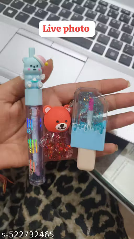 Teddy Lip Gloss + Bear Gloss + Ice Cream Gloss Set