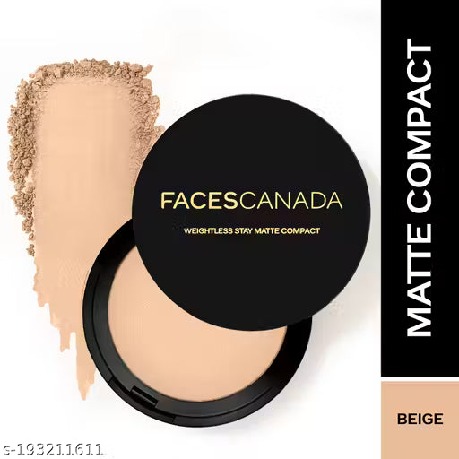 FACES CANADA Weightless Stay Matte Finish Compact Powder - Beige 03 (9 g)
