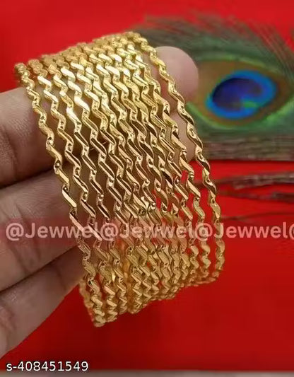 Jewwel Gold Bangle Set