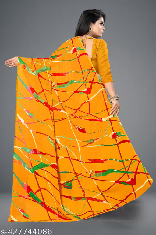 Bollywood Style Floral Georgette Saree