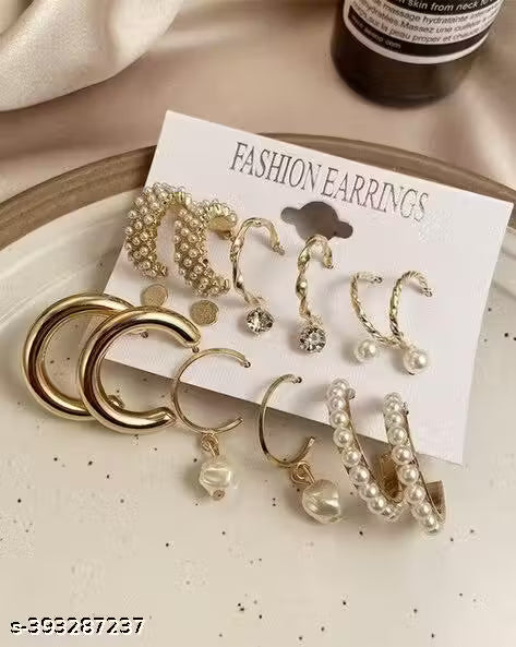 Vembley 9 Pair of earring Trendy Combo Earring set For Beautiful women