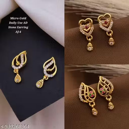 Treanding Fancy Dimond Earring For Girl And Women (pack of 3)