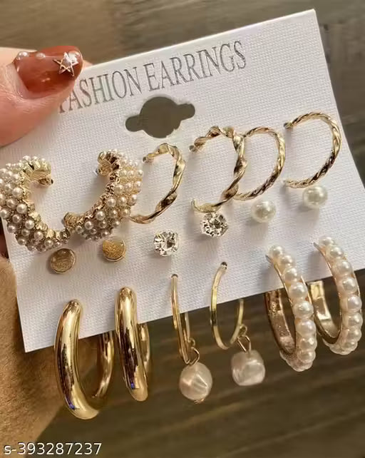 Vembley 9 Pair of earring Trendy Combo Earring set For Beautiful women