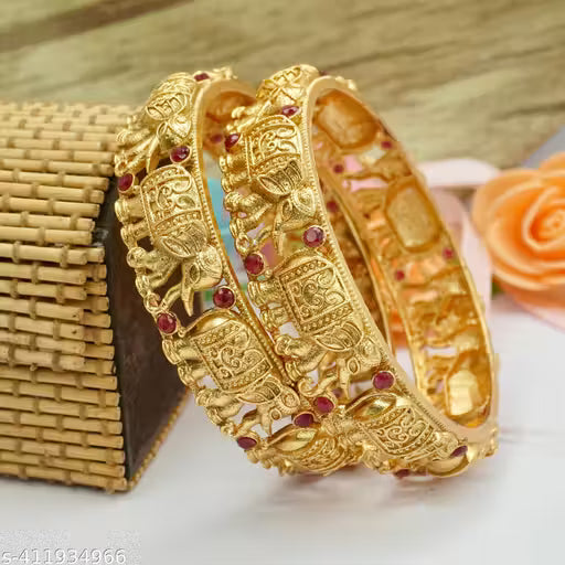 Elephant Designer Ruby Bangles