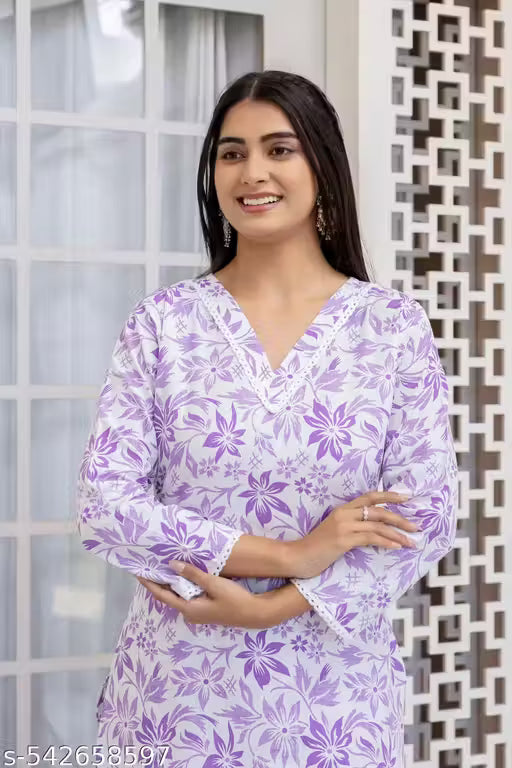 Chafi Collection Long Cotton Kurti