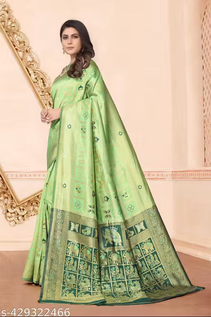 cotton silk jacquard with blouse