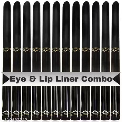 Zqugi The Premiers Waterproof Black Eye & Lip Liner Long-lasting 12 g