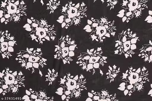 Party Wear Bollywood Style Floral Printed Saree with Unstitch Blouse Piece