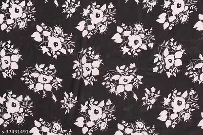 Party Wear Bollywood Style Floral Printed Saree with Unstitch Blouse Piece