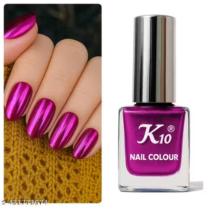 Glamorous Pink Metallic Nail Paint – Long-Lasting, High-Gloss &amp; Chip-Resistant
