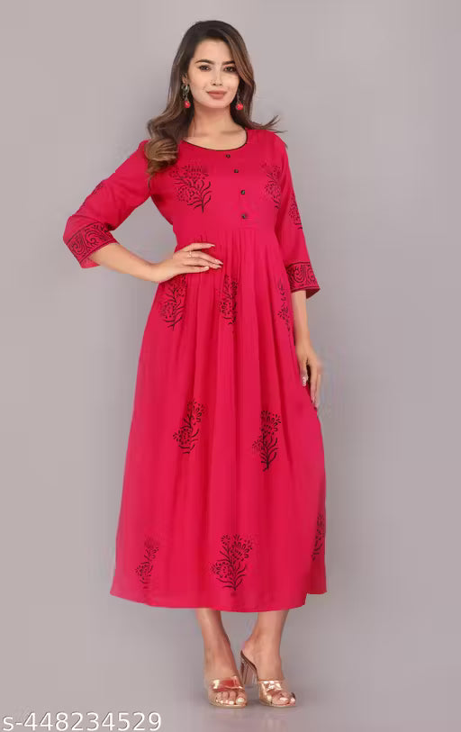 Trendy Rayon Fashionable Kurtis