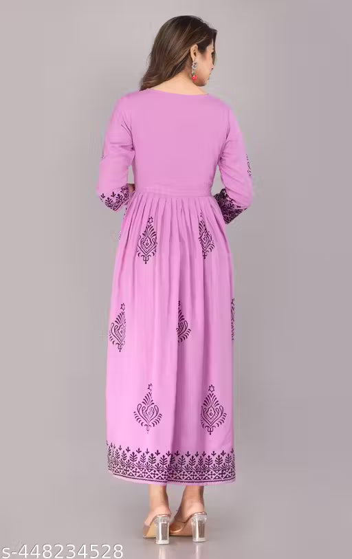 Printed Rayon Kurti for Women Wedding kurtis