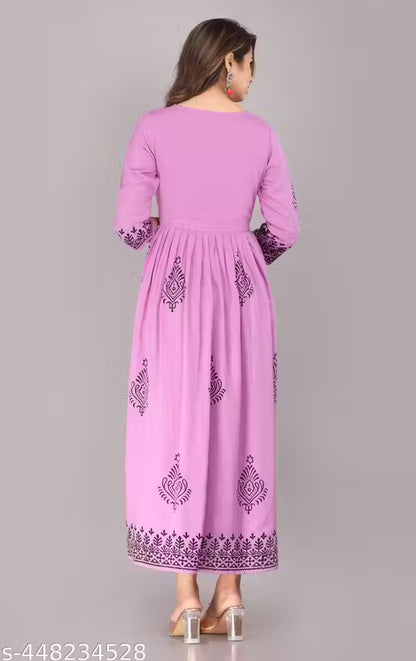 Printed Rayon Kurti for Women Wedding kurtis
