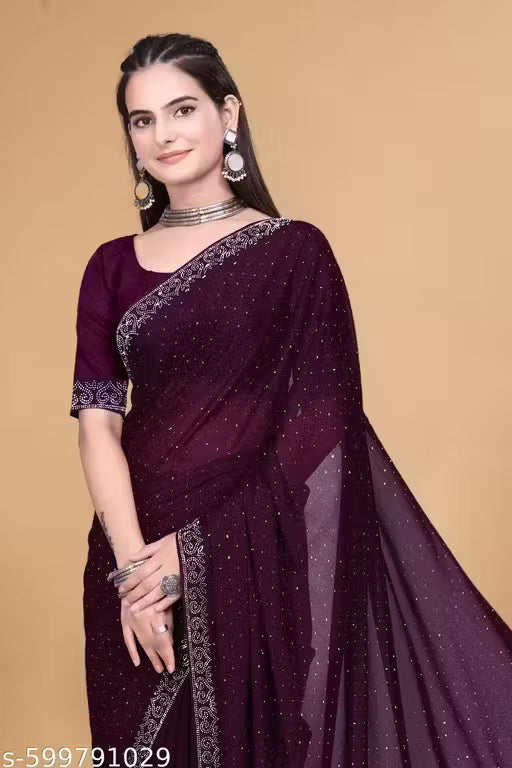 New Collection With Blouse And Premium Quality Saree