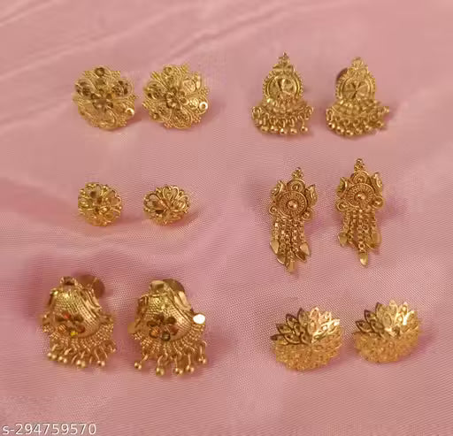New Classic Earrings & Studs Earring Combo Set For Women