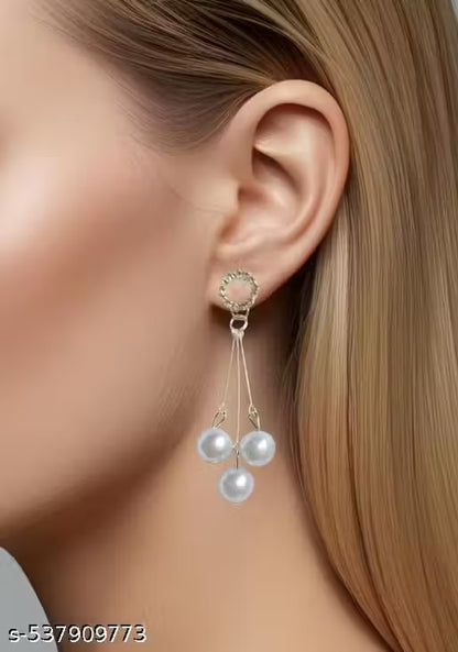 Combo of Stone and pearl Earrings for Women