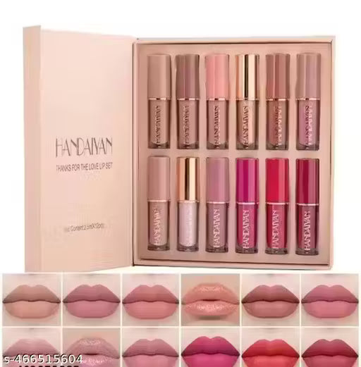Handiyan Lipstick set of 12 pcs Long Lasting Waterproof
