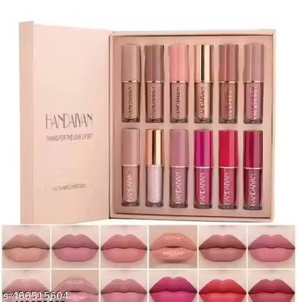 Handiyan Lipstick set of 12 pcs Long Lasting Waterproof