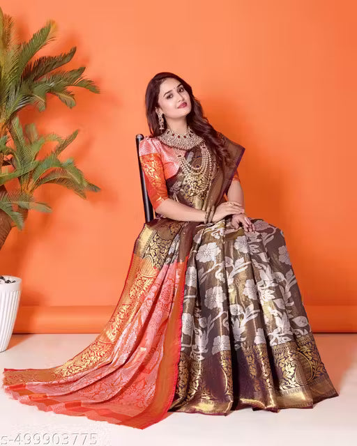 Banarasi Art Silk Kanjivaram Saree with Blouse