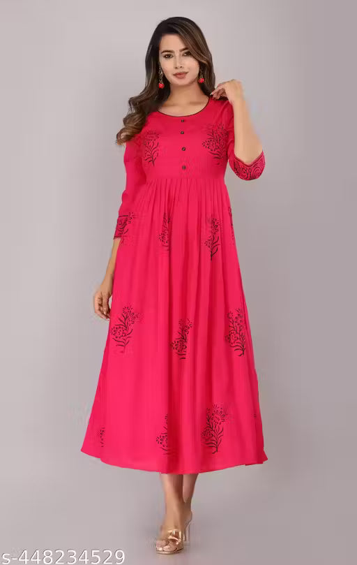 Trendy Rayon Fashionable Kurtis