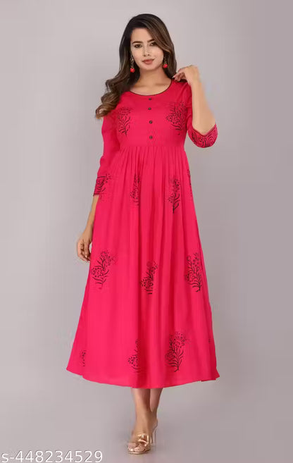 Trendy Rayon Fashionable Kurtis